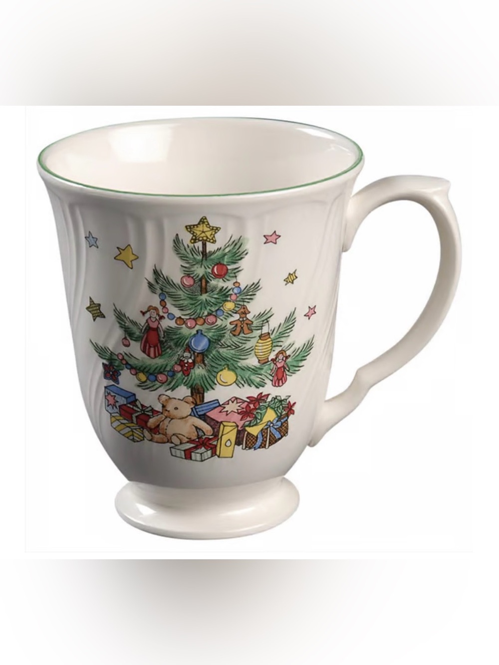 Vintage Nikko Happy Holidays Tall Mugs Set Christmas Presents Set of 3 Excellent